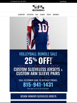 Boombah, Inc. - Save Big on Custom Volleyball!