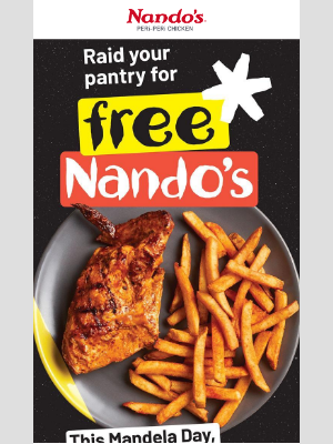 Nando's PERi-PERi - Raid your pantry for free Nando's
