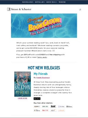 Simon & Schuster - 📚🍹🏖️ Poolside picks and beach day books