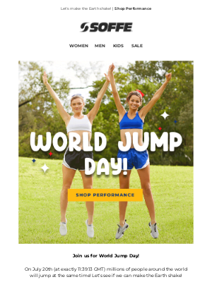 Soffe LLC. - It's World Jump Day 🌎