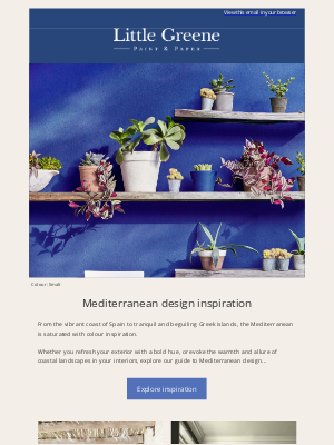 Little Greene - Mediterranean design inspiration...