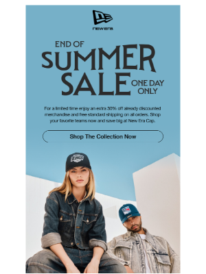 New Era Cap - 30% Off Ending Tonight