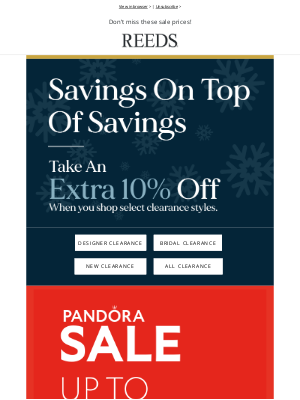 REEDS Jewelers - On sale now: Pandora, Swarovski, Citizen & more