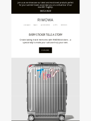 RIMOWA - Collect travel memories with RIMOWA stickers