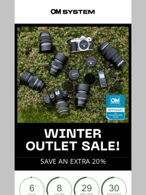 Olympus - Winter Outlet Sale: Save an Extra 20%