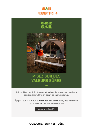 SAIL (Canada) - Bien dehors avec nos Choix SAIL! ✅