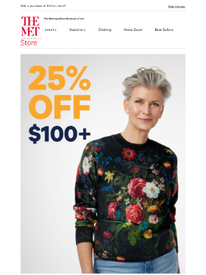 The Metropolitan Museum of Art - Save 25% on Nature-Inspired Finds