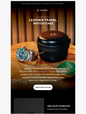 VESSEL - NEW | Travel Watch Case