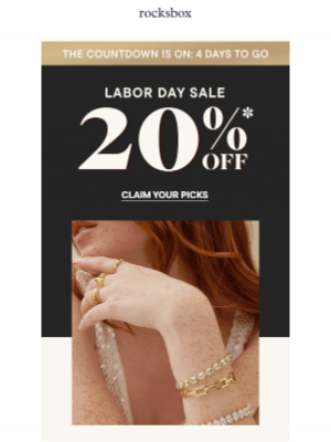 Rocksbox - Psst! There's Still Time to Save 20% 👀