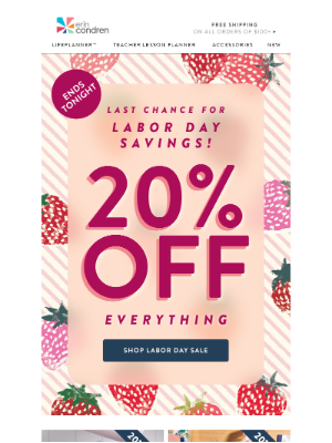 Erin Condren - Final Day: 20% OFF Your 2026 Planning Essentials