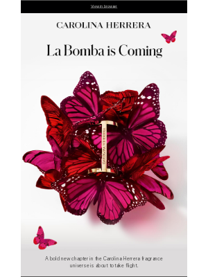 Carolina Herrera - An explosive new fragrance takes flight