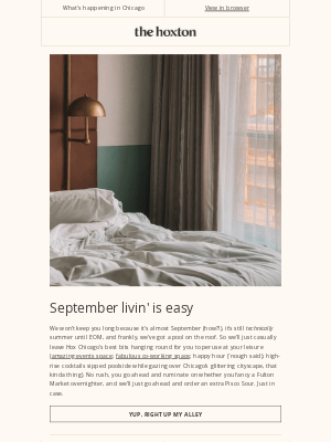The Hoxton - The best September decision you ever made