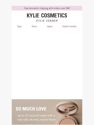 Kylie Cosmetics - just dropped: natural blur powder foundation ✨