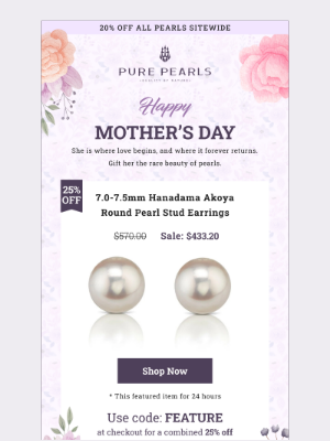 Pure Pearls - 🌸 Exclusive Deal: 25% Off Hanadama Akoya Pearl Earrings