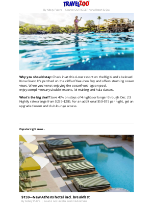 Travelzoo - 45% off—Hawaii oceanfront stays through December