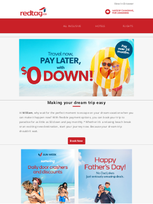Red Tag Vacations (Canada) - Travel now, pay later 🤑✔️