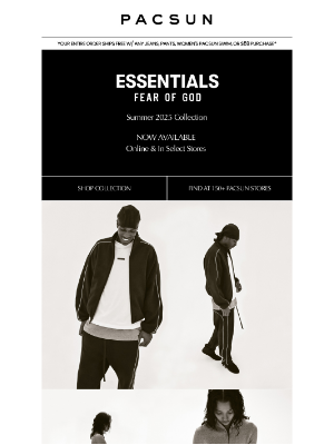 PacSun - Just Dropped: Fear of God ESSENTIALS Summer 2025 Collection