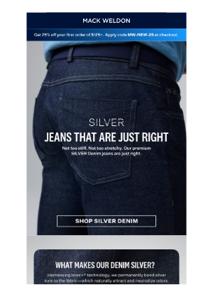 Jeans you never have to wash.