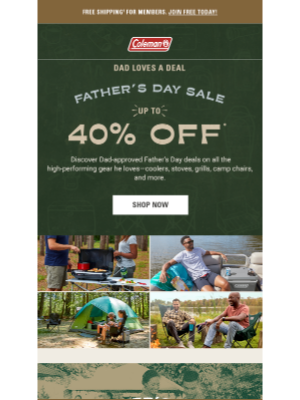 Coleman Company - Up to 40% Off: Dad-approved Father’s Day deals