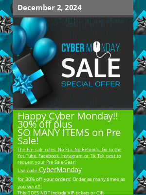 Special Operations Equipment - CyberMonday 30% off FOR NOW