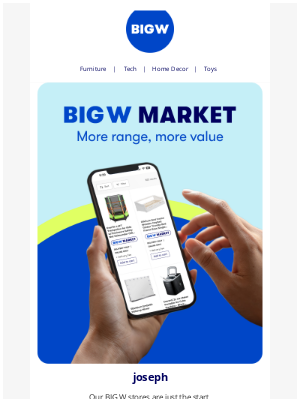 Big W (Australia) - Welcome to BIG W Market!💙