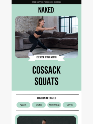 Naked Nutrition - 🏋️ Exercise of the Month: Cossack Squats