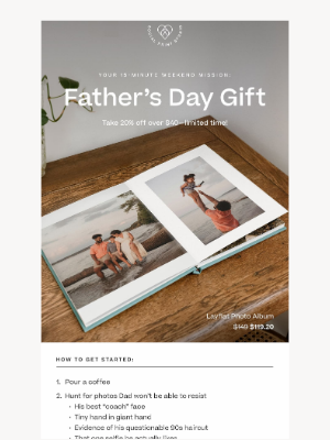 Social Print Studio - The ONLY weekend of the 20% off Father’s Day Sale!! 🚶