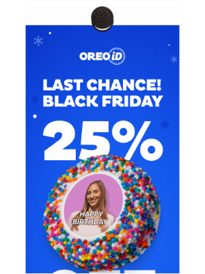 LAST CHANCE: 25% Off OREOiD, Cookies, Merch & More