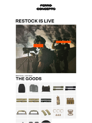 Ferro Concepts - STANDARD ISSUE - RESTOCK LIVE NOW