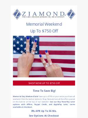 Ziamond - 💥 Memorial Weekend Sale 💥