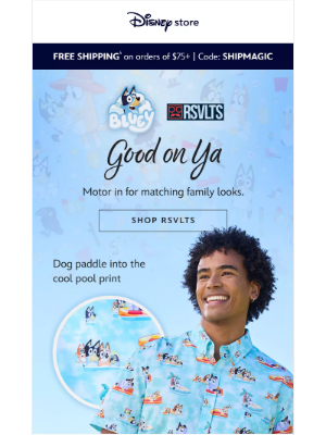 Disney - Enjoy a family frolic with Bluey | RSVLTS Enjoy styles