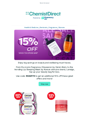 Chemist Direct (United Kingdom) - 15% off £40 | Shop our Best Sellers ⭐️
