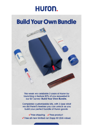 Huron - 🚨 Introducing: BYOBundle + Dopp Kit!