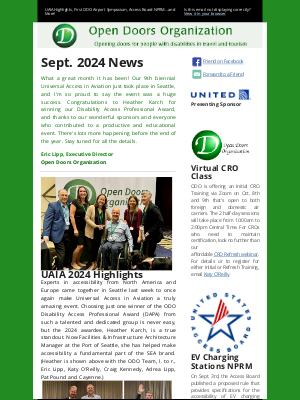 2Fold Doors - UAIA Highlights, First ODO Airport Symposium, Access Board NPRM...and More!