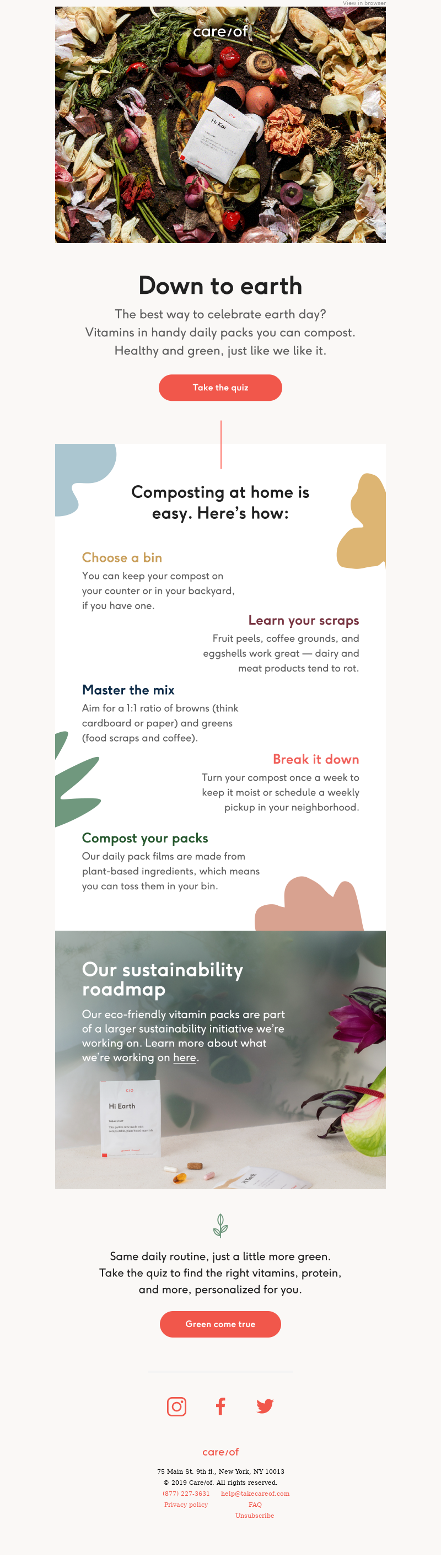 Start an earth-friendly habit