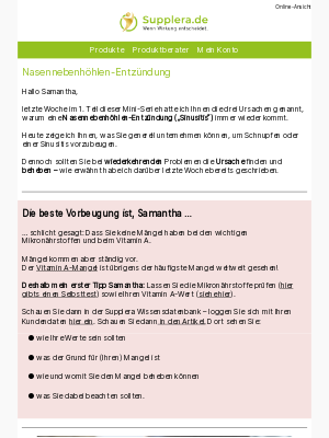 Laneva (Germany) - Nasennebenhöhlen-Entzündung