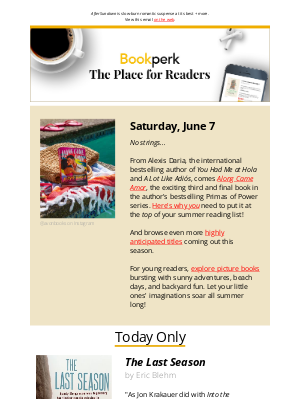 HarperCollins - Your perks for Saturday