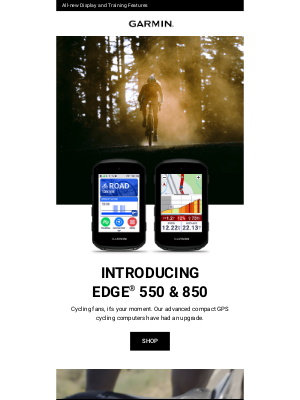 Garmin - New: Edge 550 & 850 Cycling Computers