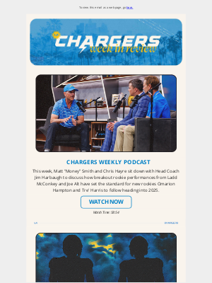 Los Angeles Chargers - ⚡Week in Review: Jim Harbaugh Interview, Alternate Uniform Preview and More!