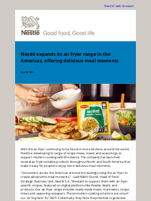 Nestle - Nestlé expands its air fryer range in the Americas, offering delicious meal moments