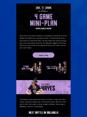 Golden State Warriors - The Valkyries’ Biggest Games Are Coming. Are You In?
