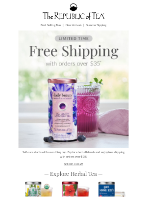 The Republic of Tea - Relax with Free Shipping Over $35