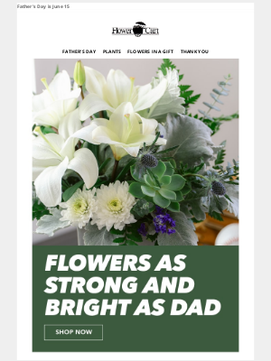 Flower Cart - In time for Father's Day! Honor Dad with fresh flowers