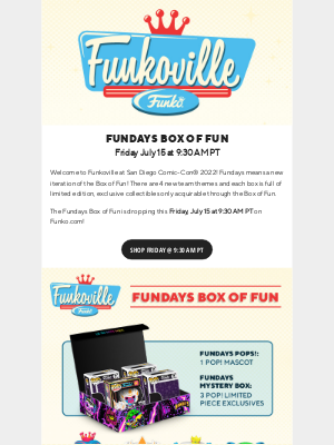 Funko - Kick Off Funkoville at San Diego Comic-Con® 2022!