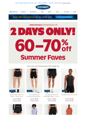 Old Navy - CONFIRMED: You get 50% OFF EVERYTHING + 60-70% off *these* looks -->