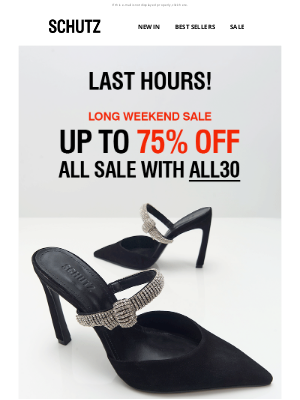 Schutz - LAST HOURS: Up to 75% OFF ALL Sale