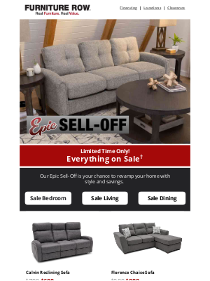 Furniture Row - Epic Savings on Sofas, Beds and More!