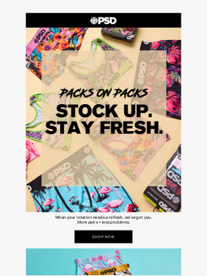 PSD Underwear - Update your stash with new multi-packs
