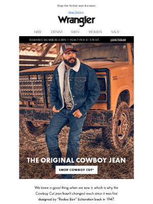 Wrangler - The original cowboy jean