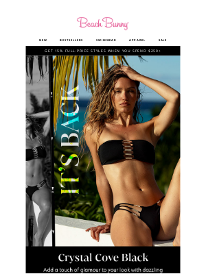 Beach Bunny Swimwear - Best-Selling Styles Are Back In Stock! 🖤